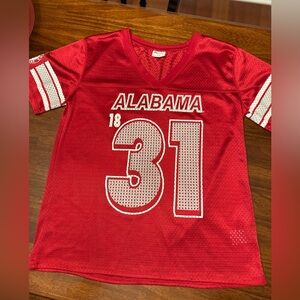 Alabama jersey. Womens Large 11-13. New cond. Never worn.